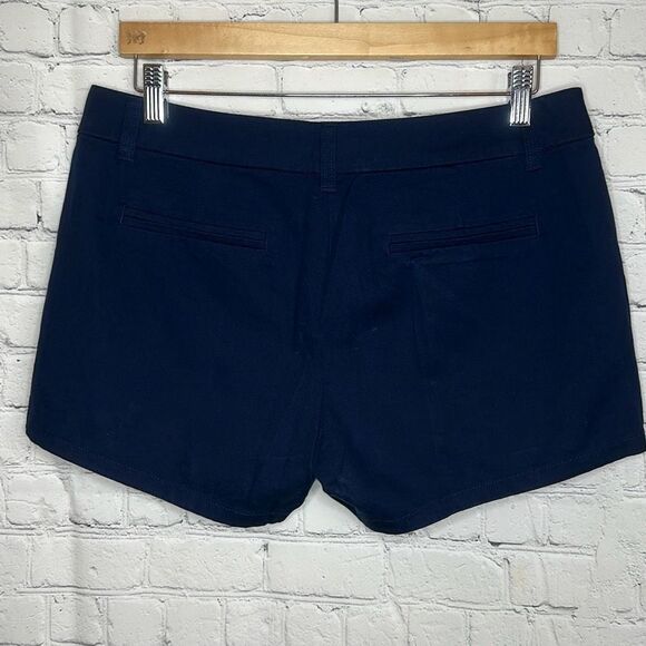 J. Crew Womens Navy Blue Chino Cotton Shorts size 8 Style H5616 - Picture 4 of 6